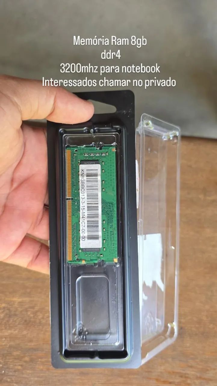 Memória Ram 8gb DDR4 3200mhz 