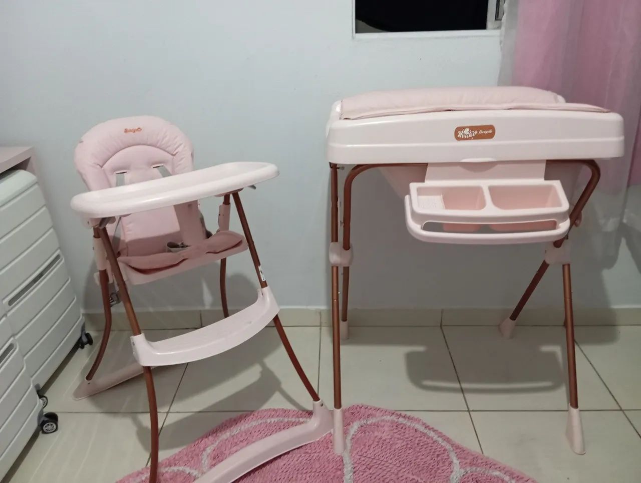 Banheira e Cadeirinha de alimentação infantil baby menina - Foto 6
