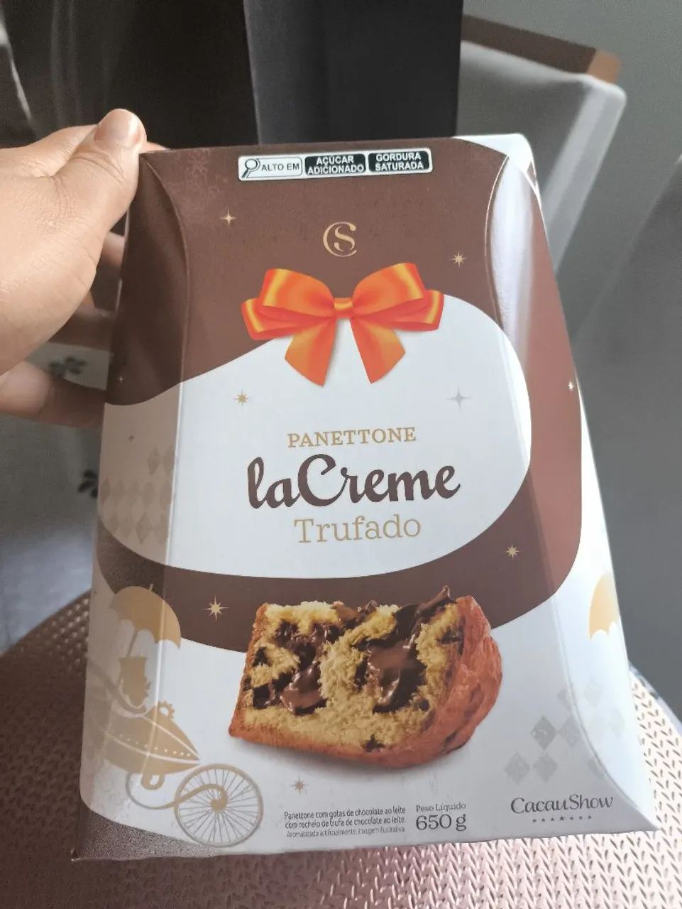 Chocotone Trufado de Chocolate ao Leite La Creme Cacau Show 