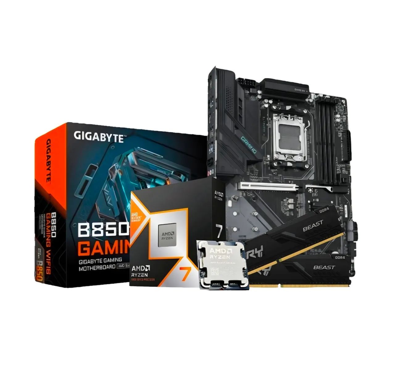 Ryzen 7 9800x3d + B850 Gigabyte + ram ddr5 32gb | leia td o