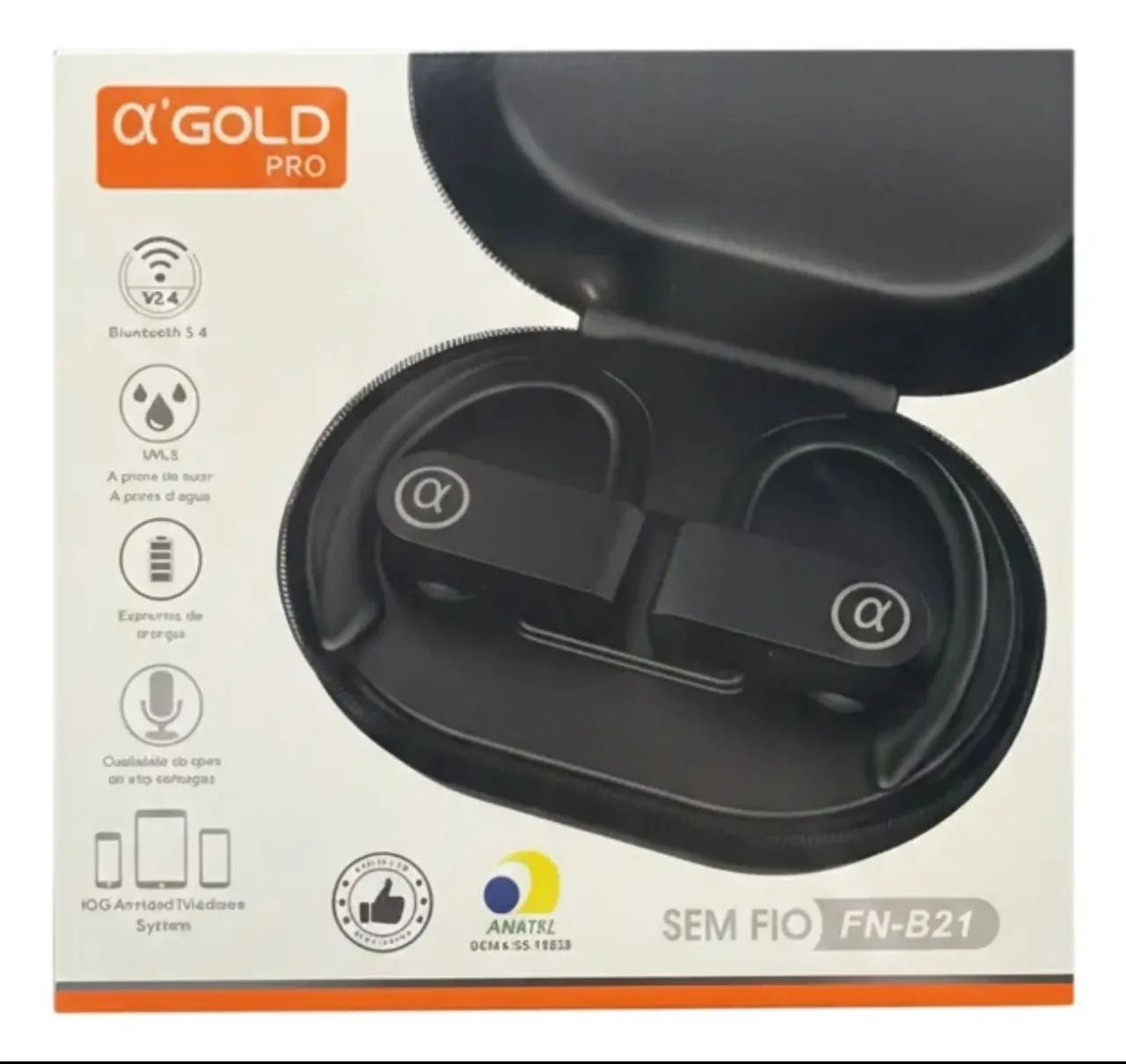 Fone de ouvido Bluetooth