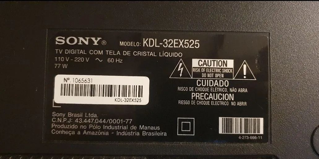 Sony Bravia 32" -  KDL-32EX525 