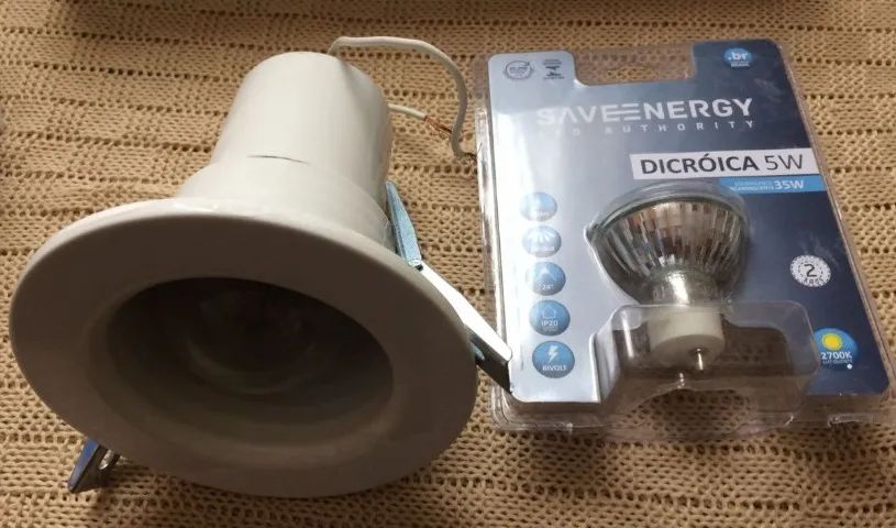 KIT COM 4 LUMINARIAS DE TETO - Foto 4