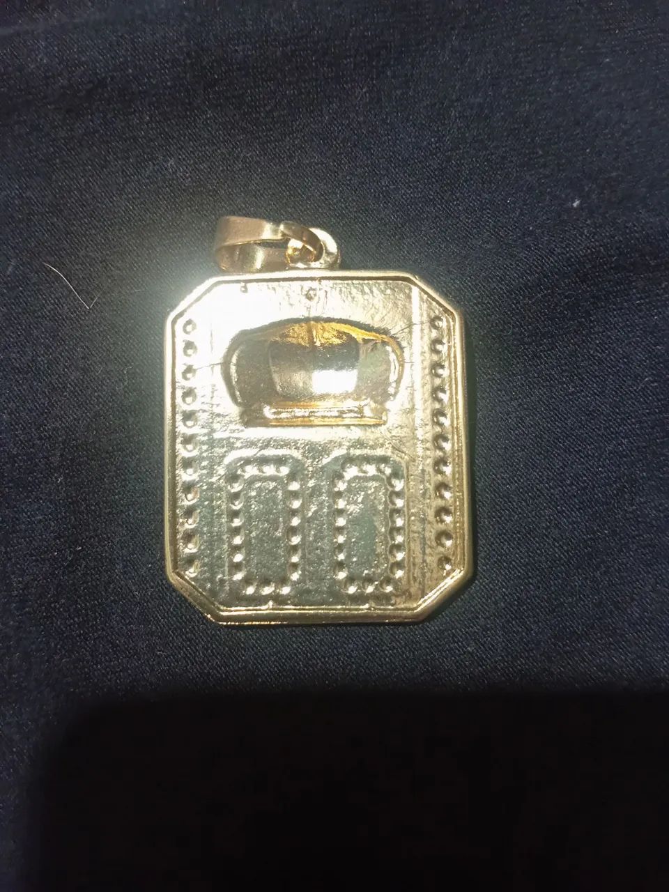 Medalha masculina dourada de 00 com coroa*nova*! - Foto 2