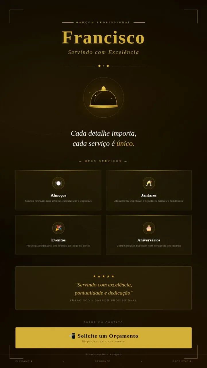 Garçom Profissional para Eventos Jantares Almoços e Aniversários SP