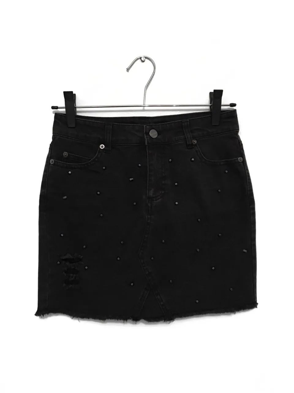 Saia Jeans com Spikes