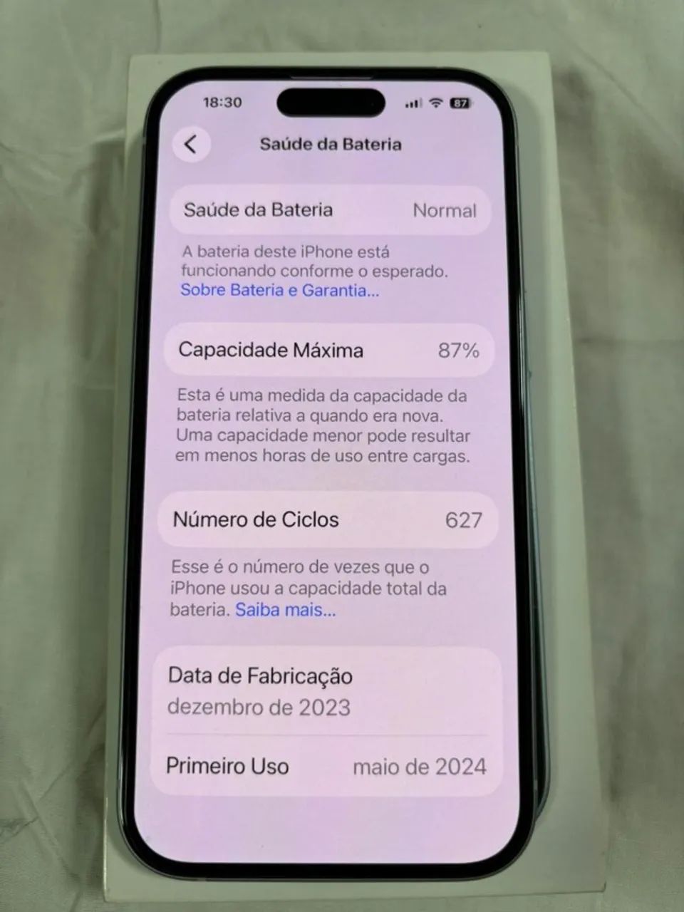 iPhone 15 128 gb azul - Impecável - Foto 2