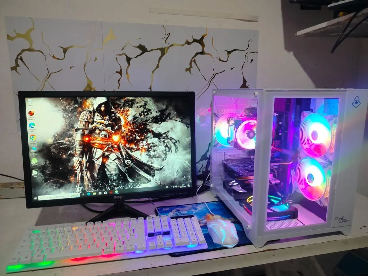 PC GAMER COMPLETO I3 9 GERAÇÃO DDR4 PLACA DE VÍDEO  - Foto 2