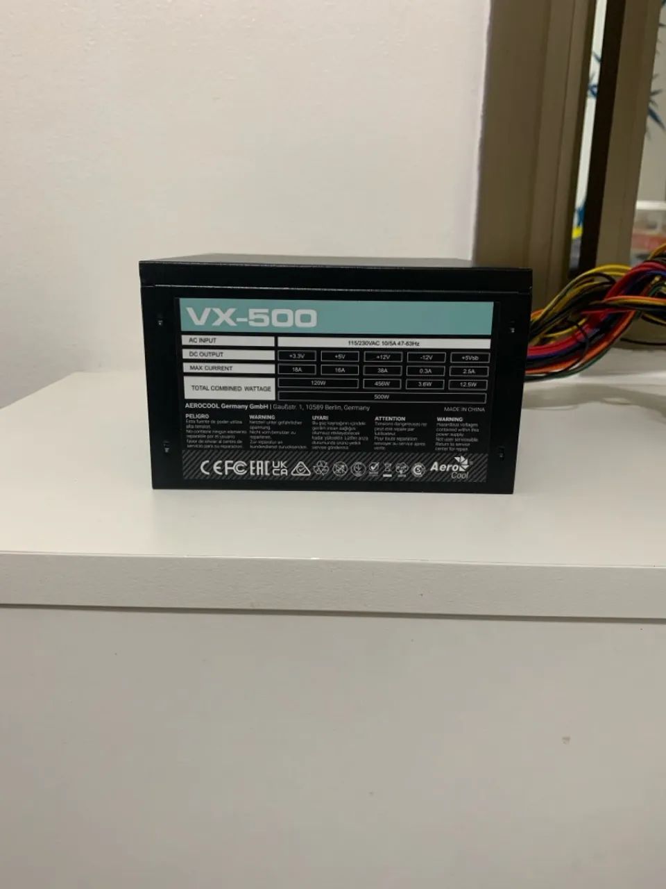 Fonte Aerocool Stealth VX-500, 500W, Bivolt