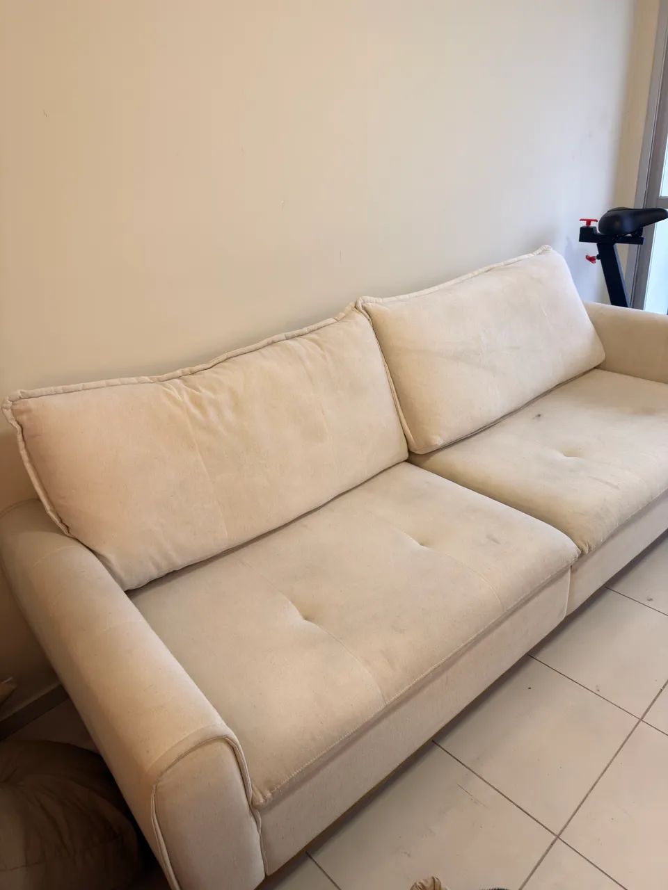 Sofá 4 lugares de linho  - Foto 5