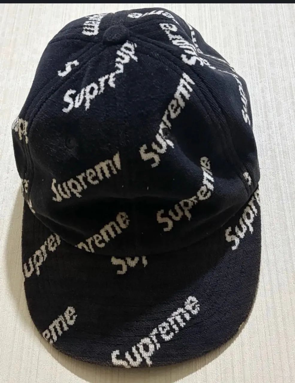 Boné supreme panel 6 logo