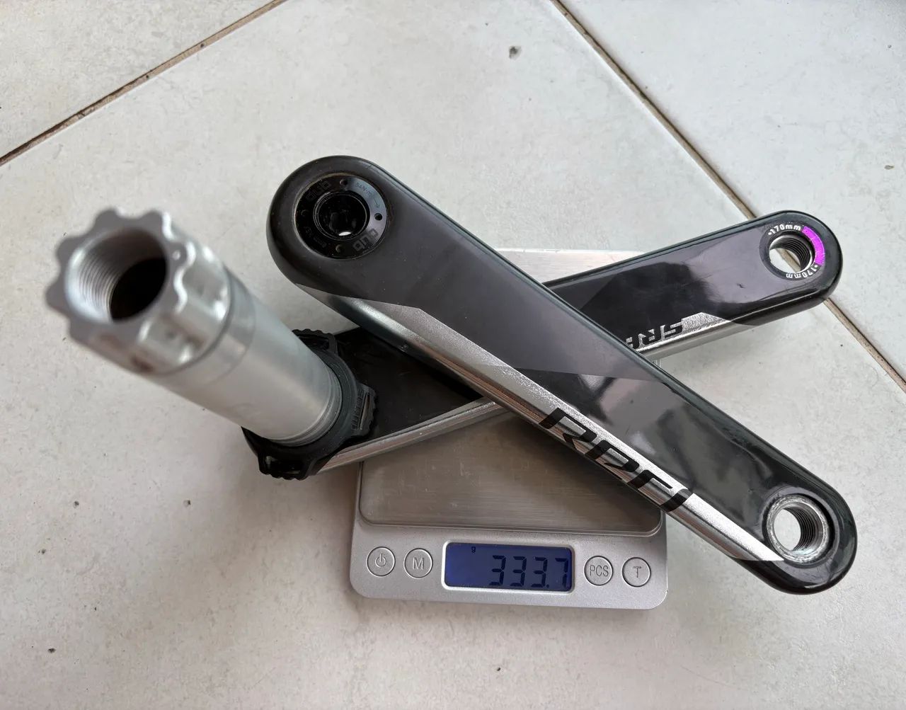 Pedivela Sram Red 170mm impecável - Foto 2