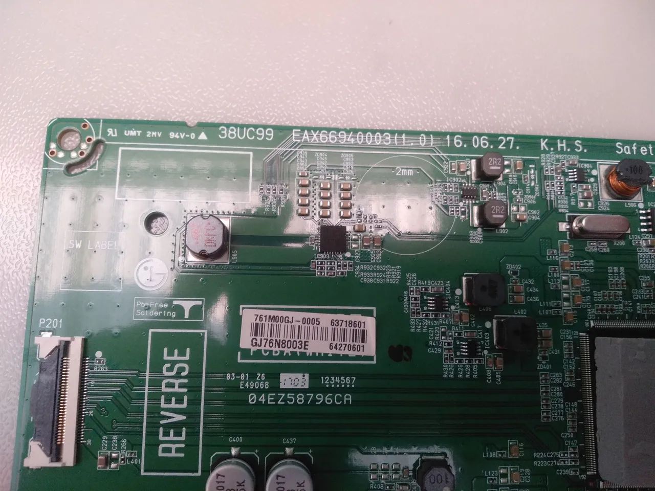 Placa monitor LG 38uc99 usada - Foto 2