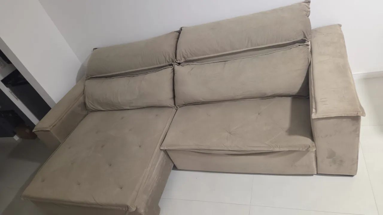 Sofá Retrátil e Reclinável 2,92 m - Muito Confortável