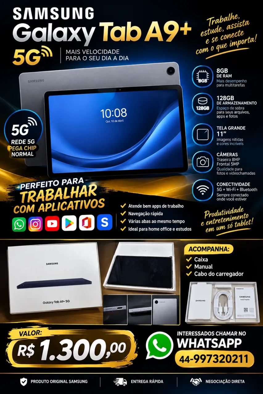 Tablet SANSUNG 9+ 5G