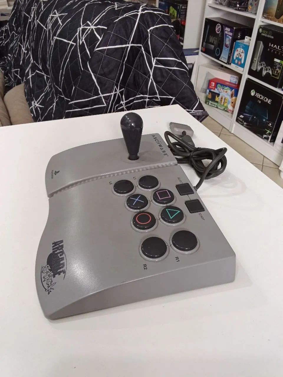 Vendo Controle Arcade Ps1 Asciiware Arcade Stick Semi novo - Foto 4