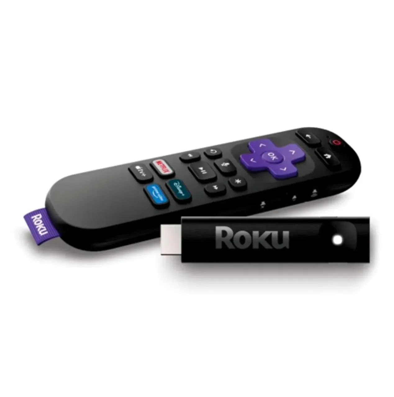 Streaming Stick Roku Full HD com Controle de Voz.