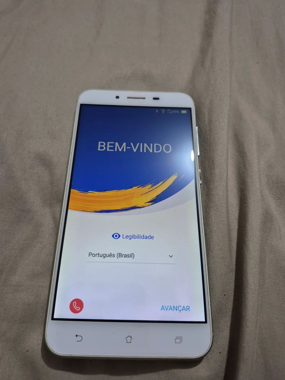 Celular branco usado antigo funcionando perfeito estado Asus Zenfone - Foto 3