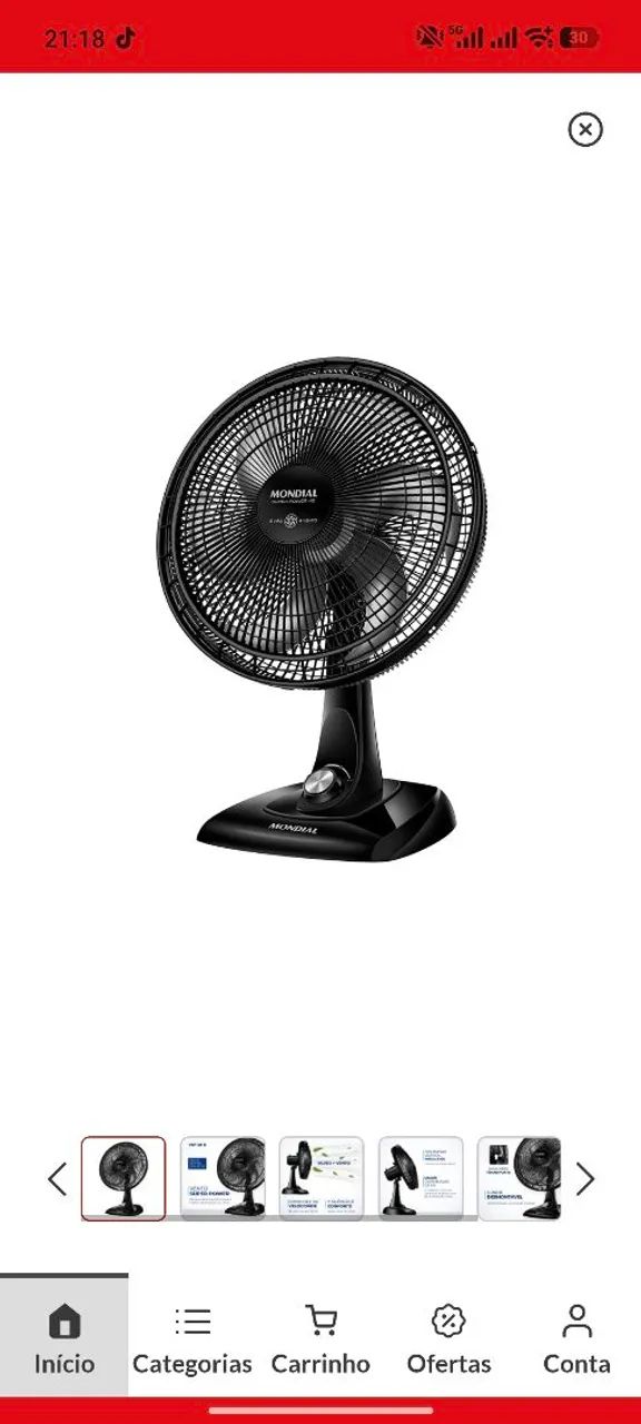 Ventilador Mondial 40cm