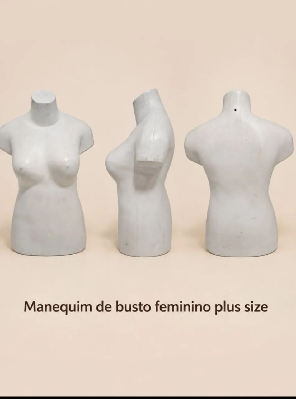 Manequim de busto usado feminino plus size