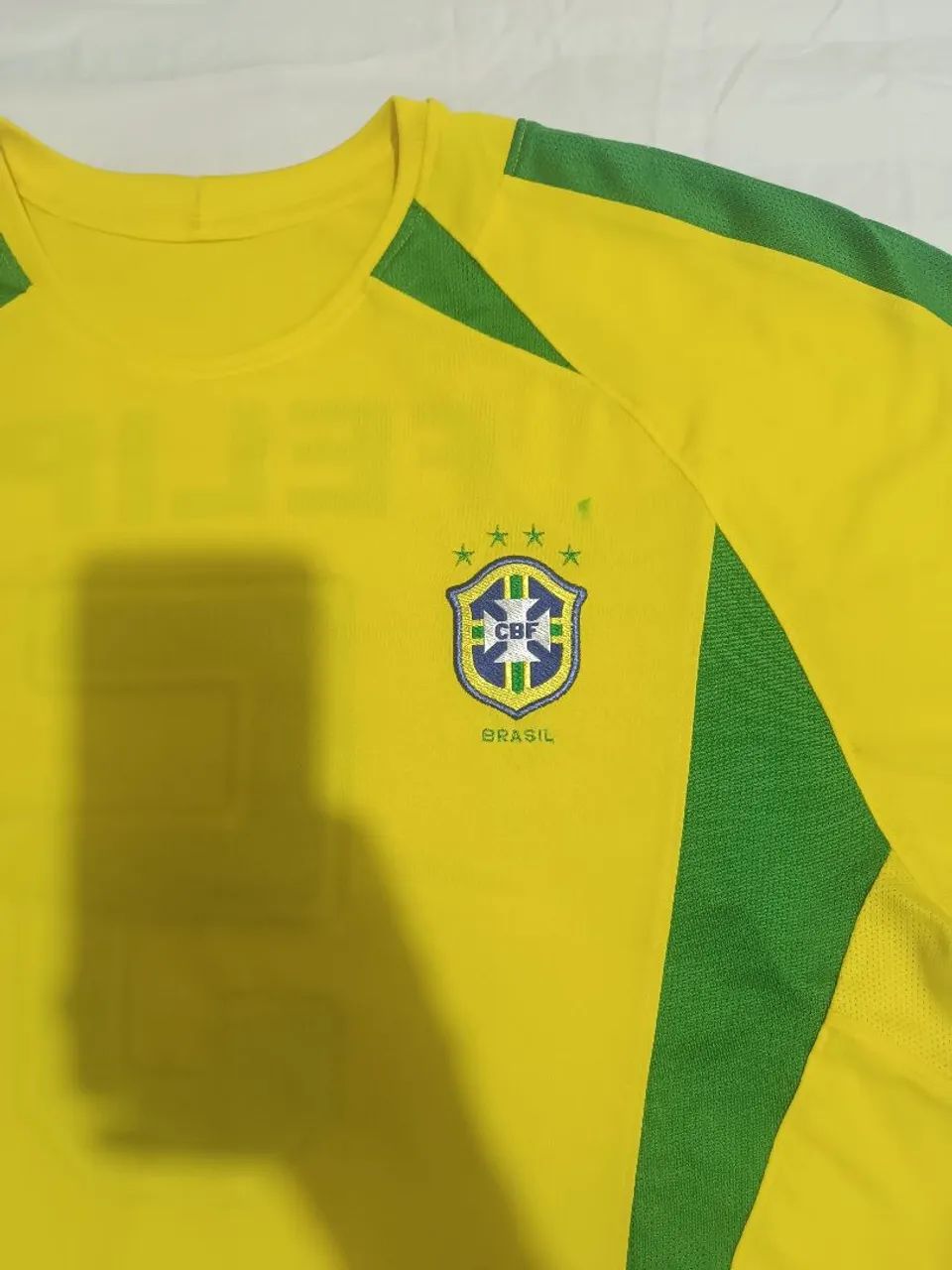 Camisa oficial Brasil amarela copa 2002 Nike ótimo estado de conservação  - Foto 2