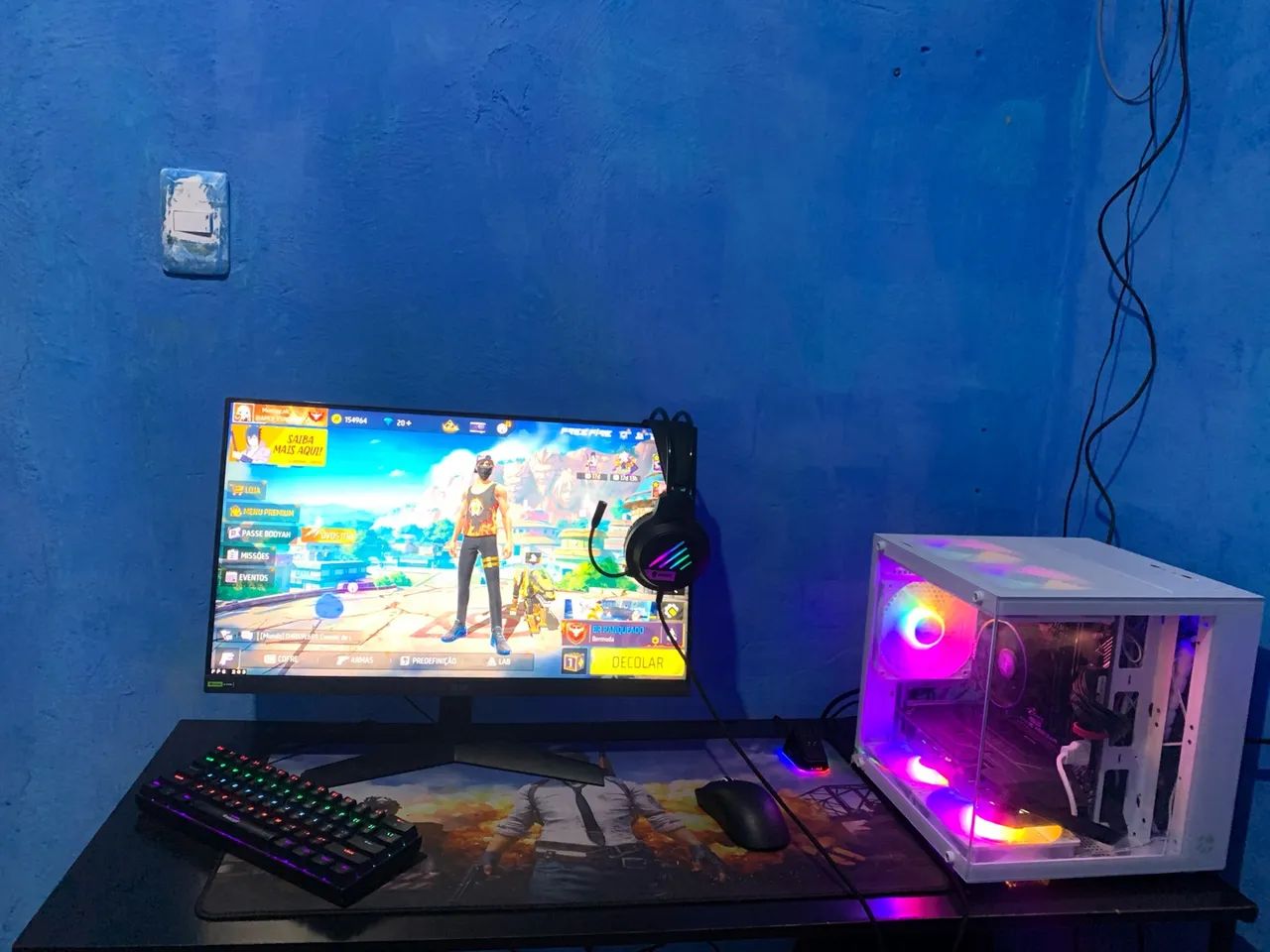 PC GAMER RIZEN COMPLETO + PERIFÉRICOS E MESA - Foto 2