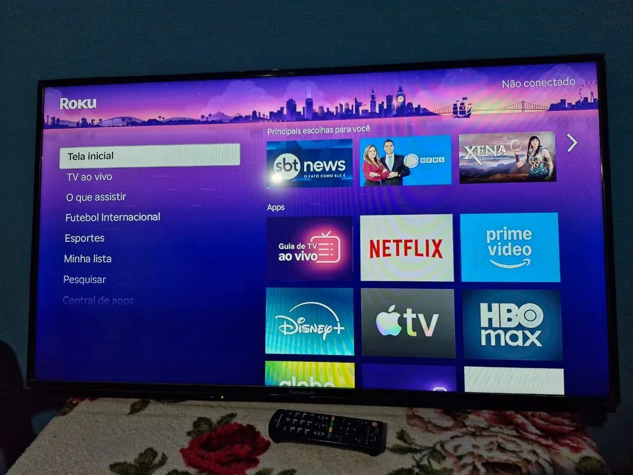 TV Digital 42 Polegadas LED + Aparelho Smart Roku - Foto 4