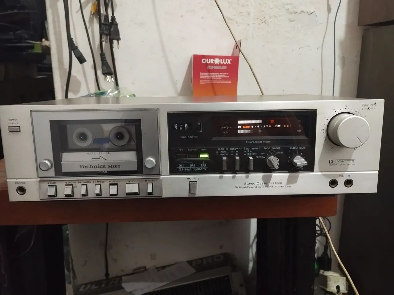 Tape deck 3 cabeças Technics M260