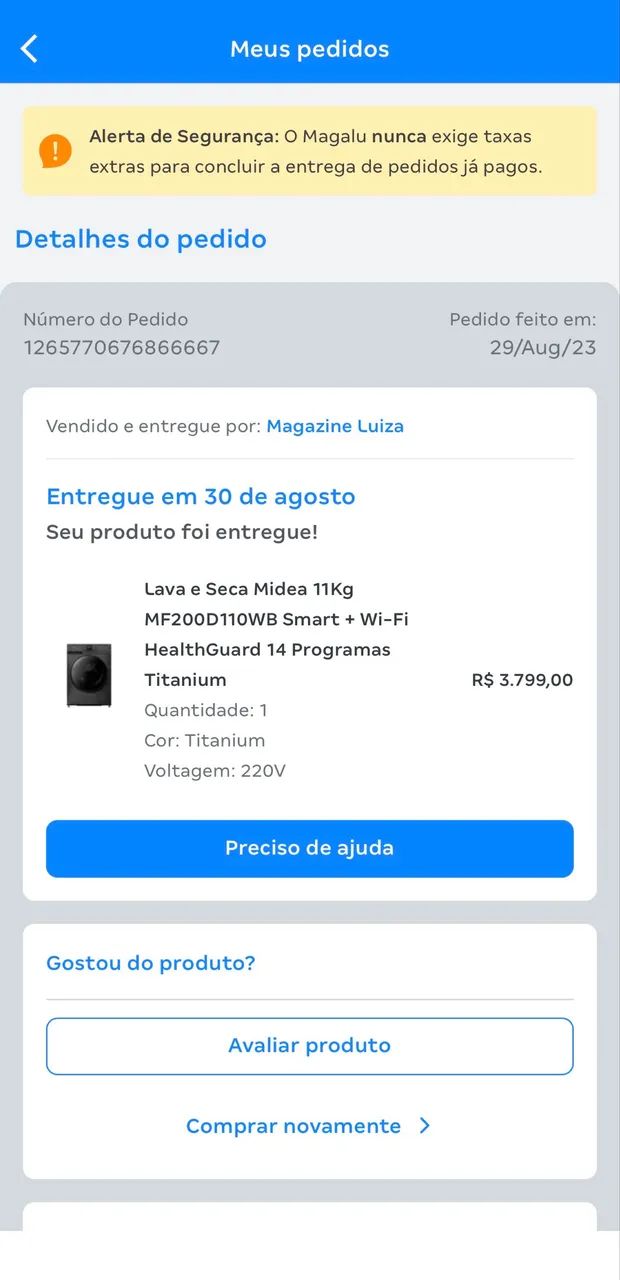 Lava e seca Midea inteligente 11kg/7kg  - Foto 6
