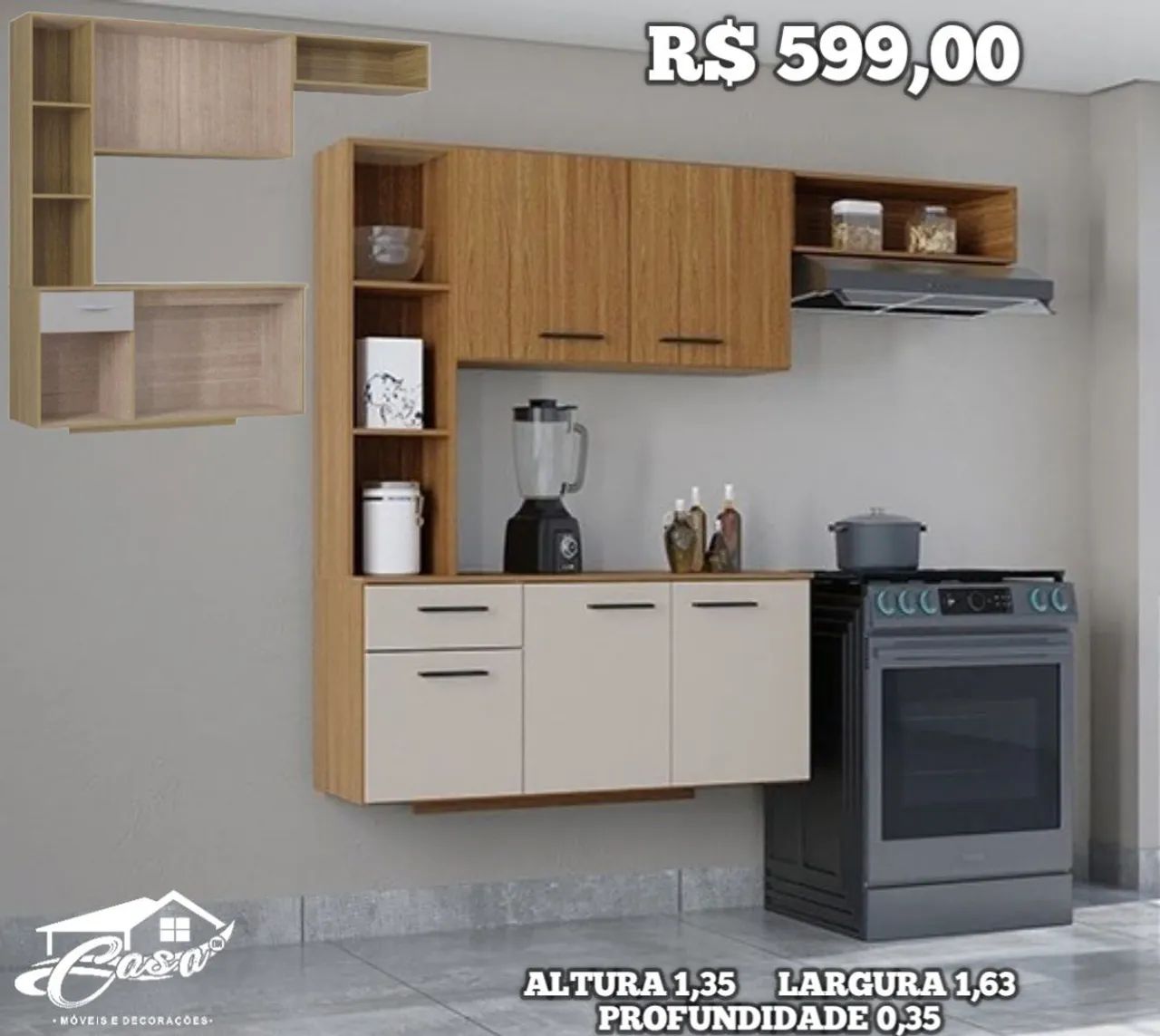 COZINHA PEQUENA R$ 599,00 - Foto 2