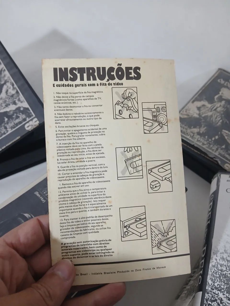Lote Grandes Filmes VHS COPIAS dos Originais  com Manual das Fitas - Foto 6