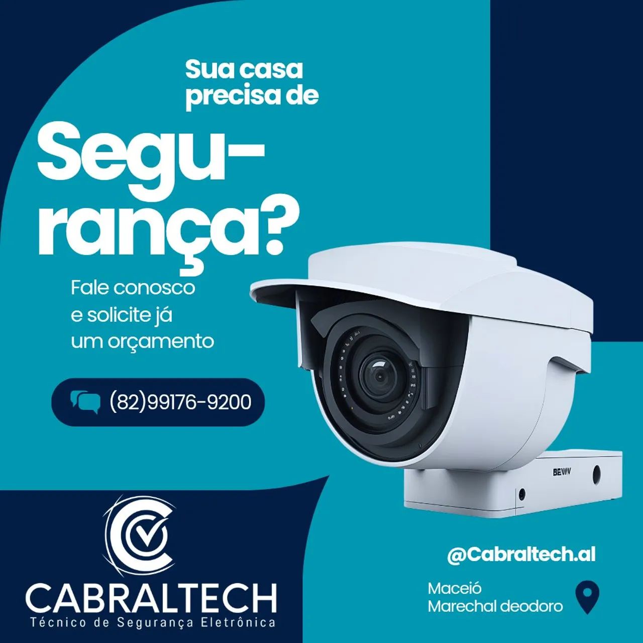 Instalação de câmeras de segurança 