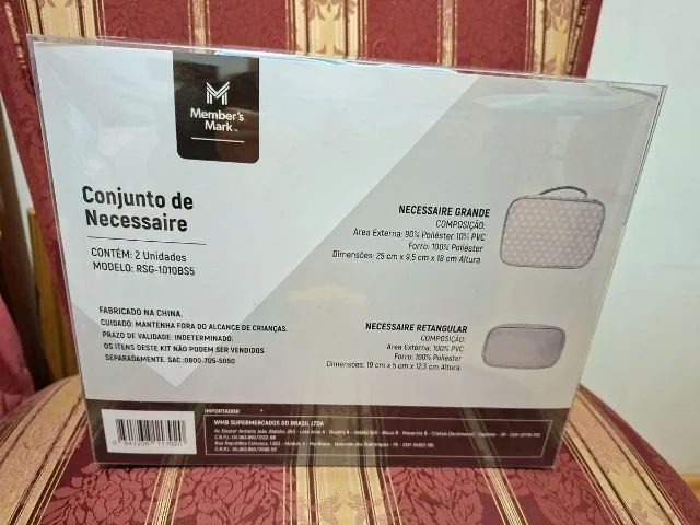 conjunto de necessaire members mark 2 unidades - Foto 2
