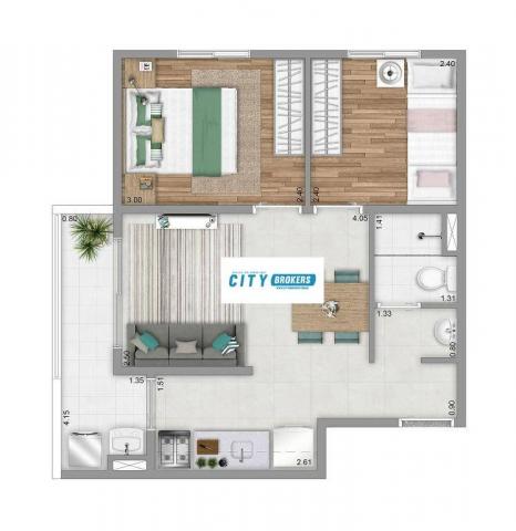 Apartamento com 2 dormitórios à venda, 44 m² por R$ 197.500 - Cocaia - Guarulhos/SP - Foto 2