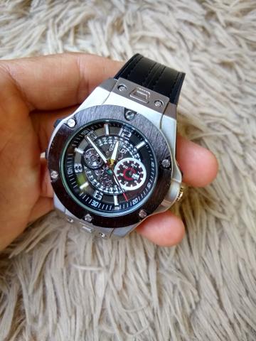 Relógio hublot pulseira couro - Foto 2