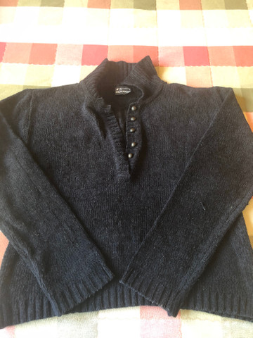 Blusa tricot preta tamanho unico