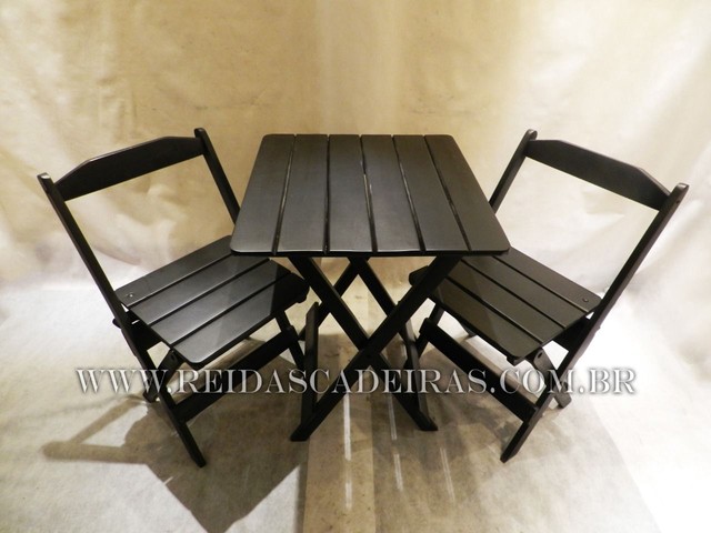 Cadeira dobrável de madeira para bar