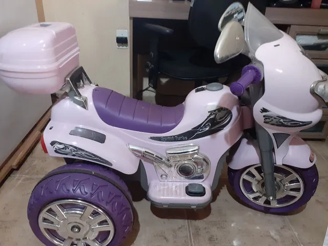 Mini Moto Eletrica Infantil Rosa Meg Turbo 6v Magic Toys