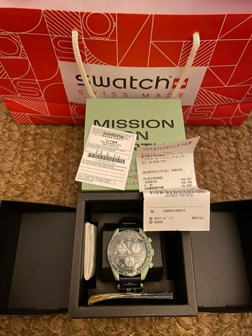 Relógio Omega/Swatch Bioceramic Moonswatch - Mission on Earth (na Caixa!)