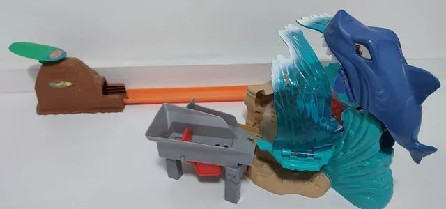 Hot Wheels Conjunto Ataque Tubarão City - Mattel - Foto 2