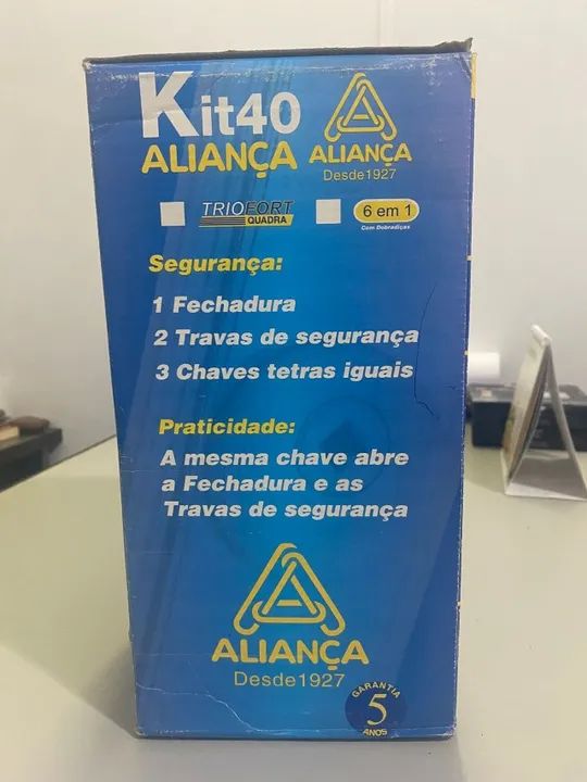Fechadura kit Porta 6x1 Tetra 4040 ALIANÇA - Foto 4