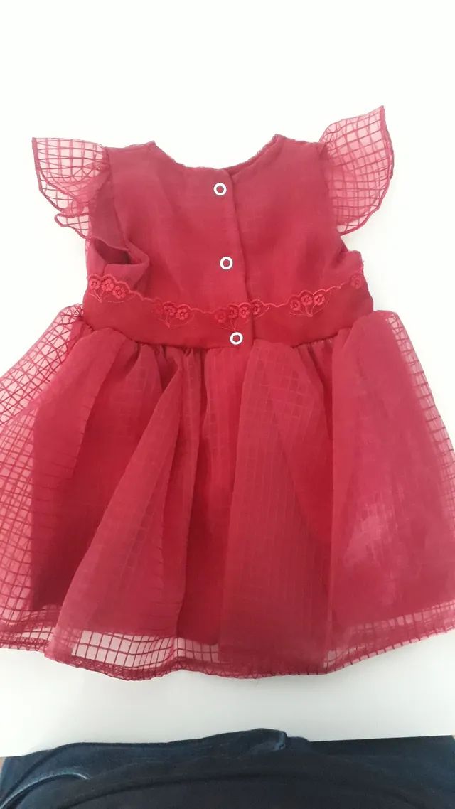 Vestido para bebê vermelho  - Foto 2