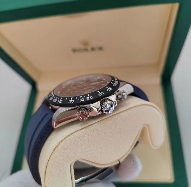 Relógio Rolex Lá Montoya Azul AAA+ - Foto 3