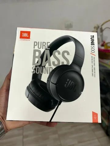 Fone de ouvido com fio e microfone JBL TUNE 500 original lacrado 