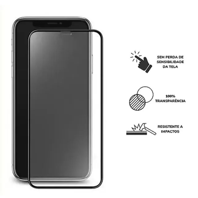 Película de Vidro 3D, Fosca e Privacidade (iOS e Android) - Foto 2