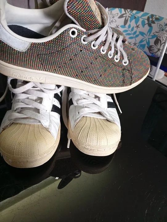 Tênis Adidas Stan Smith Colorida , e umadisas superstars 36 os dois - Foto 4