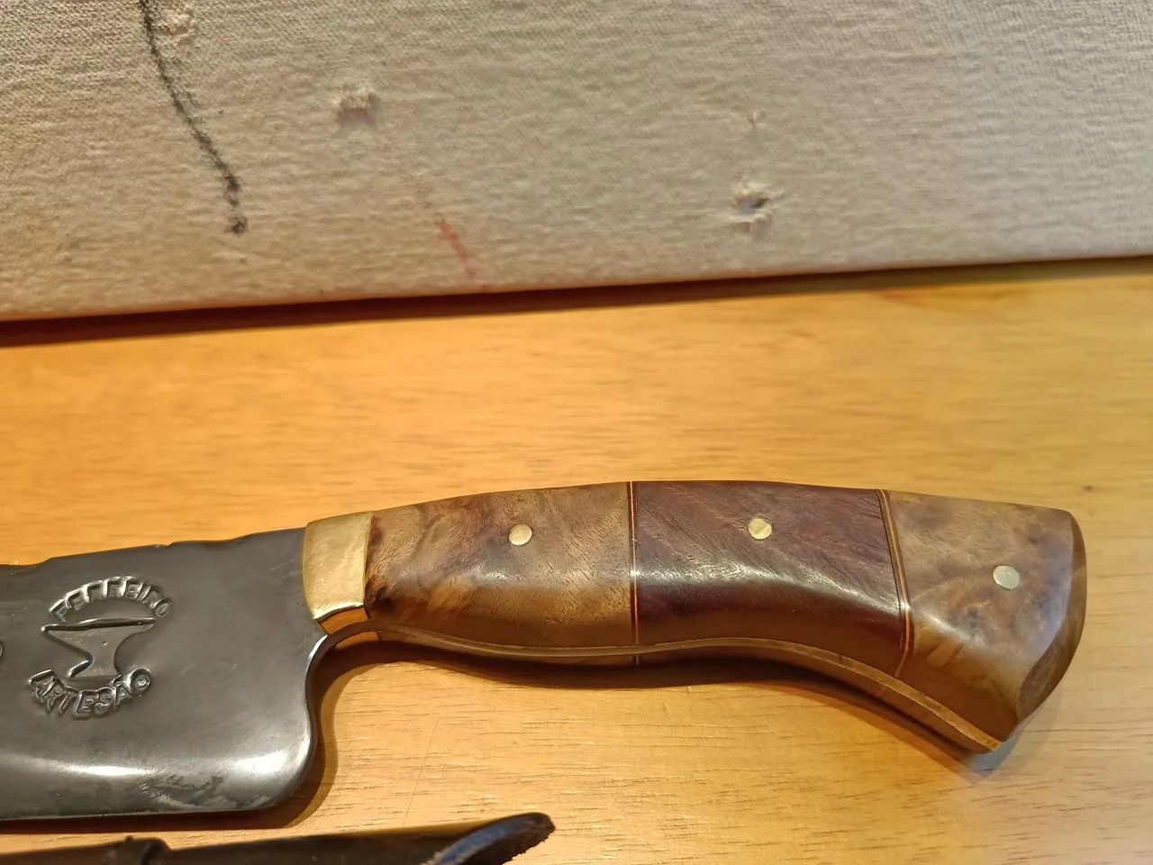 Faca churrasco aço carbono 1070 - Foto 2