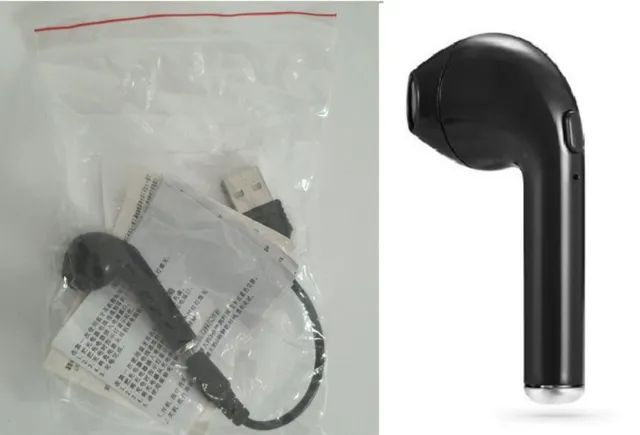Fone de ouvido bluetooth mono auricular grande
