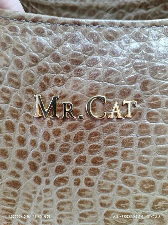 BOLSA DE COURO MR. CAT