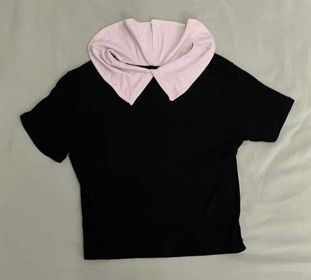 Blusa cropped estilo Wandinha - Foto 4